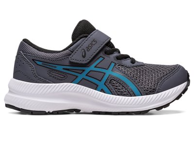 Asics Contend 8 Sports Patike Dječje Sive Plave | RS6949-297