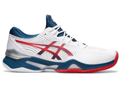 Asics Court FF 2 Clay Tenisiće Muške Bijele Plave | RS8318-035