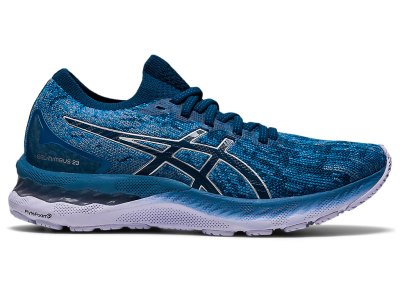 Asics Gel-nimbus 23 Knit Tenisiće Ženske Sive Plave | RS0117-670