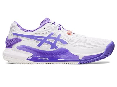 Asics Gel-resolution 9 Clay Tenisiće Ženske Bijele Ljubičaste | RS9137-756