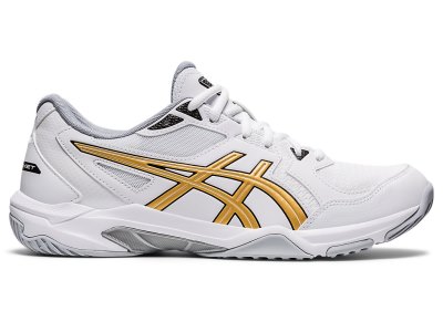 Asics Gel-rocket 10 Tenisice Za Odbojku Muške Bijele Zlatne | RS6860-345