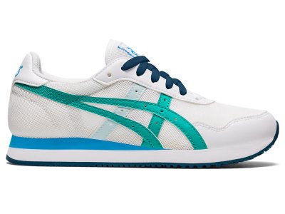 Asics Tiger Runner Tenisiće Dječje Bijele Tamno Tirkizne | RS6131-691
